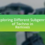 Exploring Different Subgenres of Techno in Remixes
