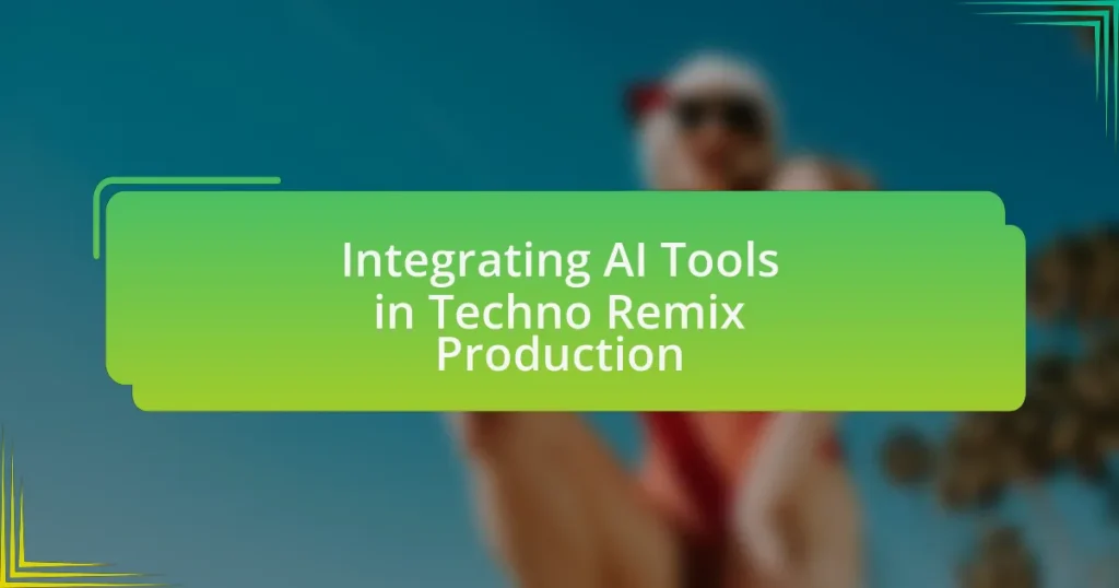 Integrating AI Tools in Techno Remix Production