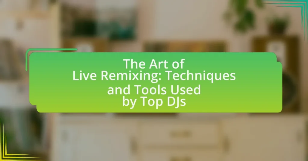 The Art of Live Remixing: Techniques and Tools Used by Top DJs