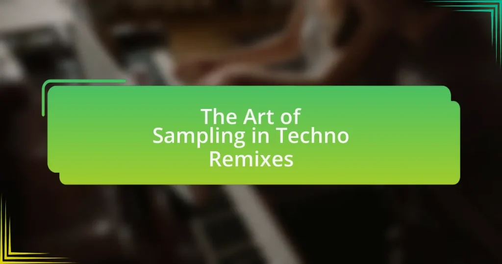 The Art of Sampling in Techno Remixes