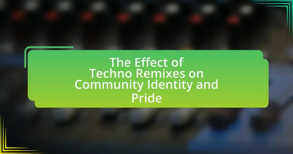 The Effect of Techno Remixes on Community Identity and