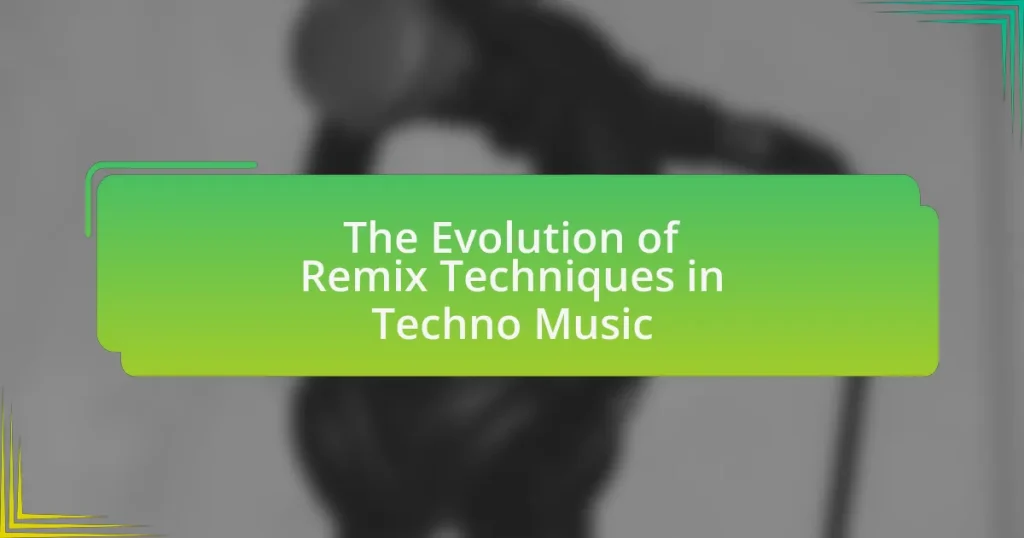The Evolution of Remix Techniques in Techno Music