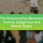 The Relationship Between Techno Subgenres and Remix Styles