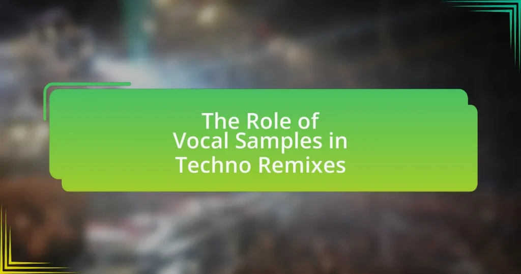 The Role of Vocal Samples in Techno Remixes