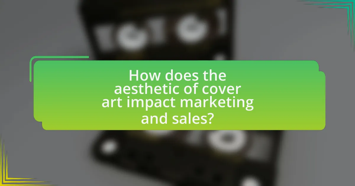 How does the aesthetic of cover art impact marketing and sales?