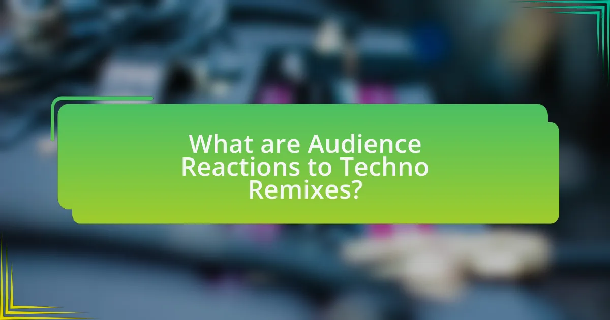 What are Audience Reactions to Techno Remixes?