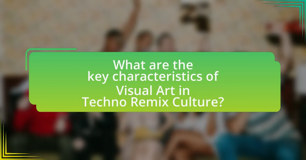 What are the key characteristics of Visual Art in Techno Remix Culture?