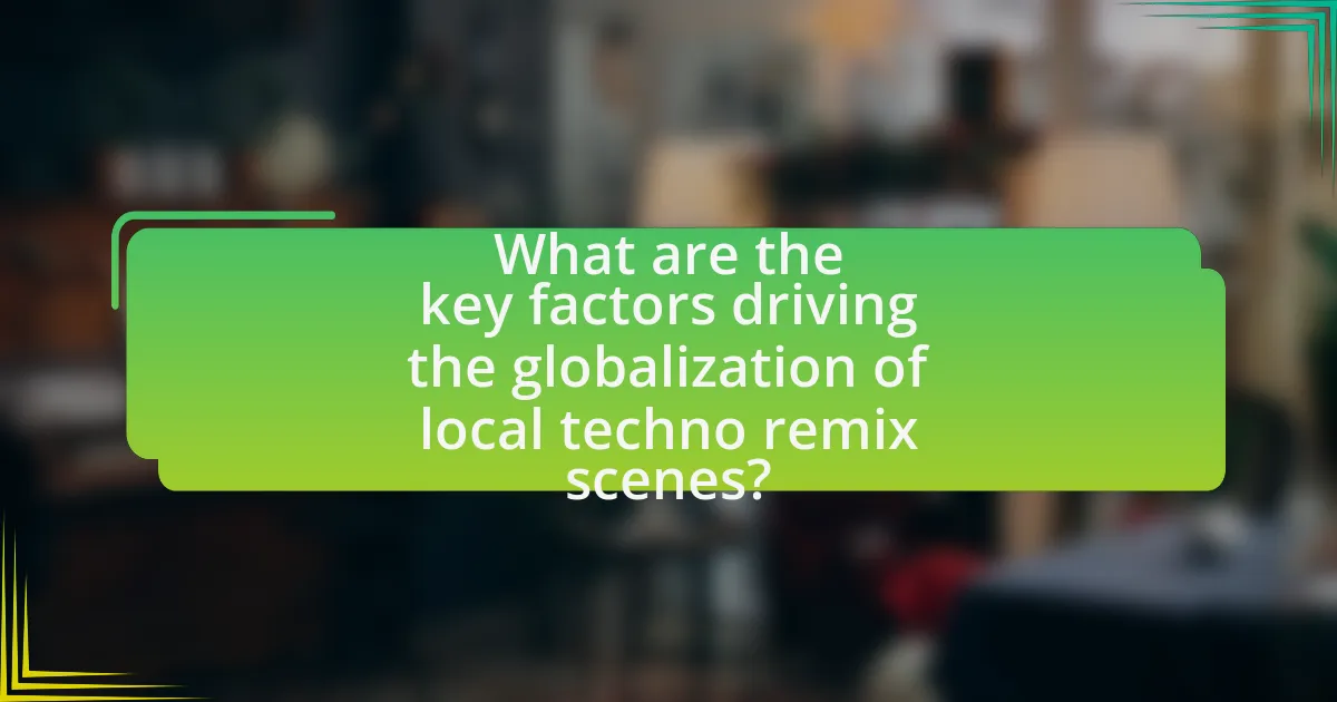 What are the key factors driving the globalization of local techno remix scenes?