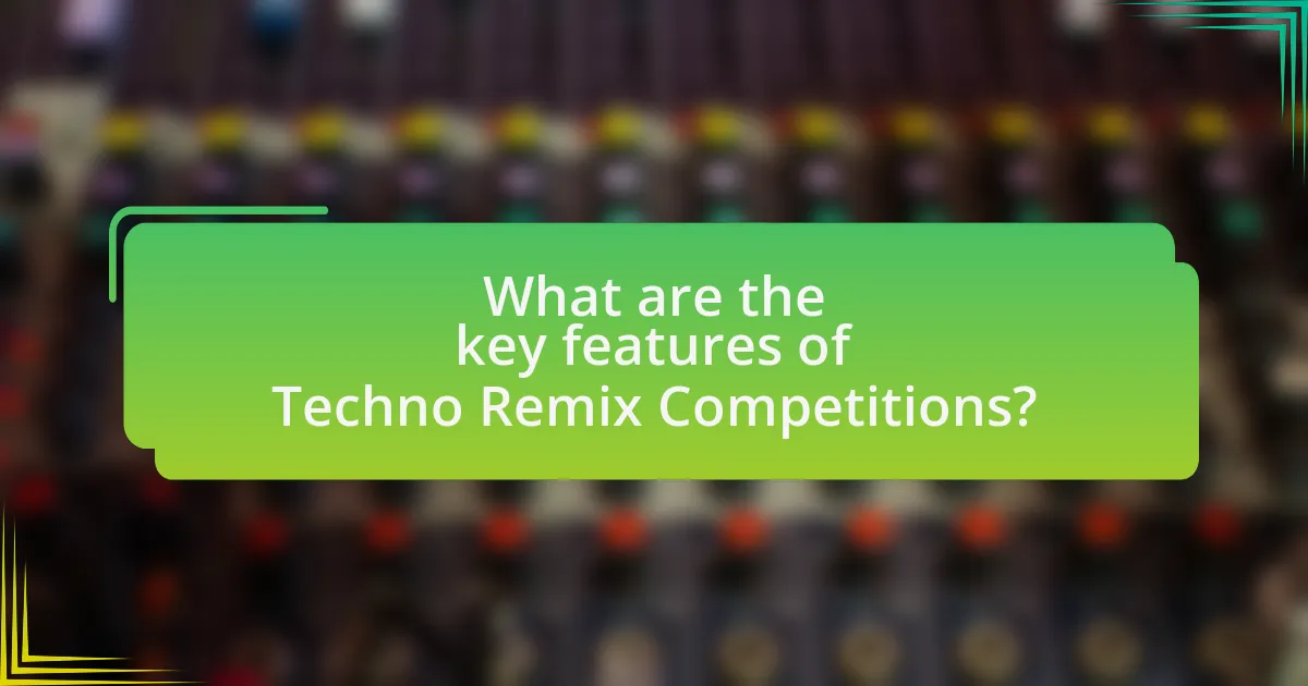 What are the key features of Techno Remix Competitions?