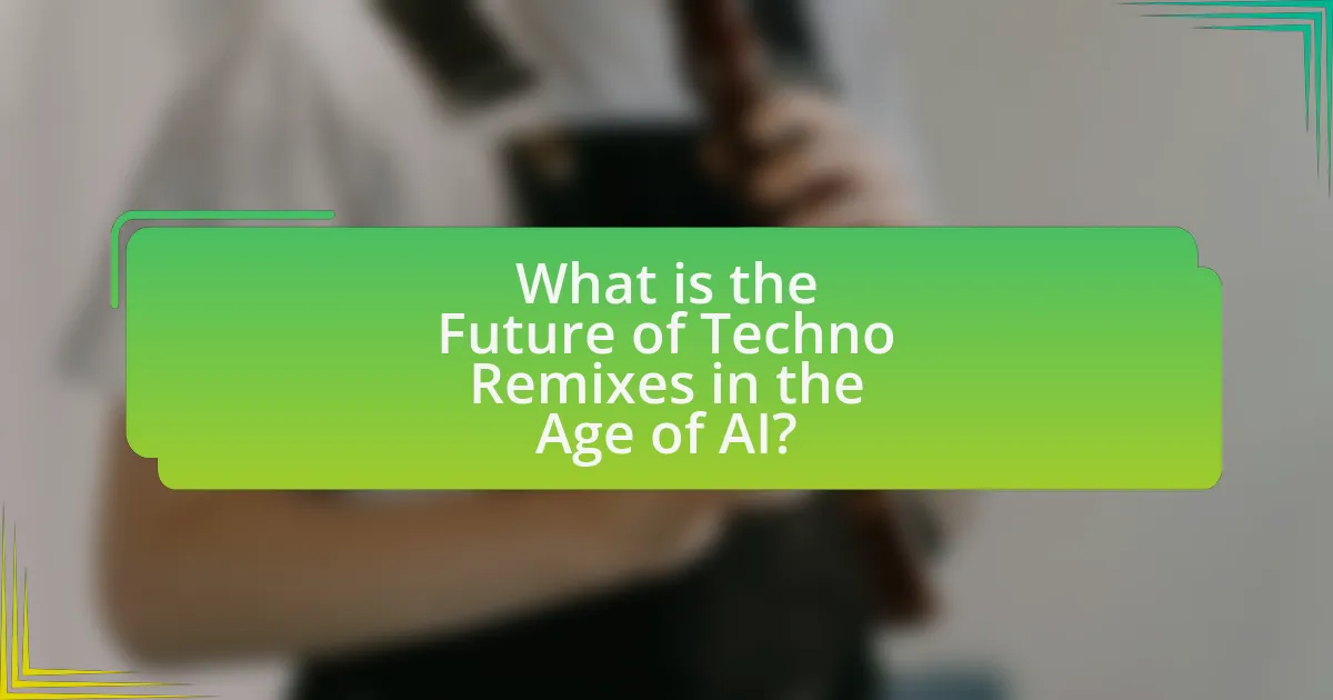 What is the Future of Techno Remixes in the Age of AI?