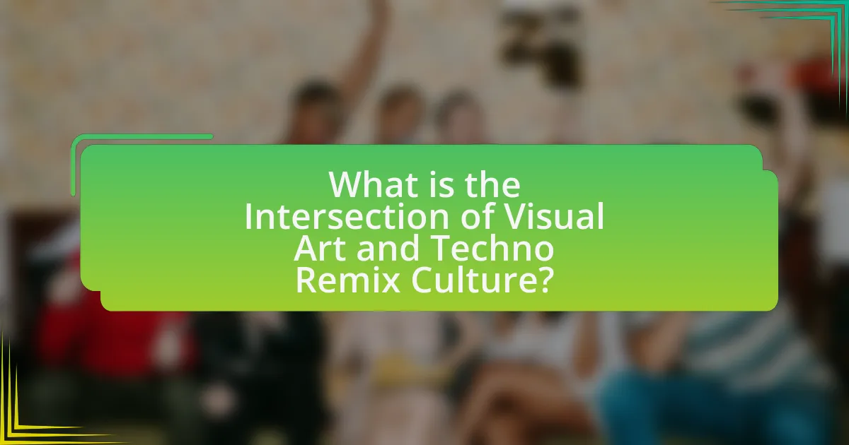 What is the Intersection of Visual Art and Techno Remix Culture?
