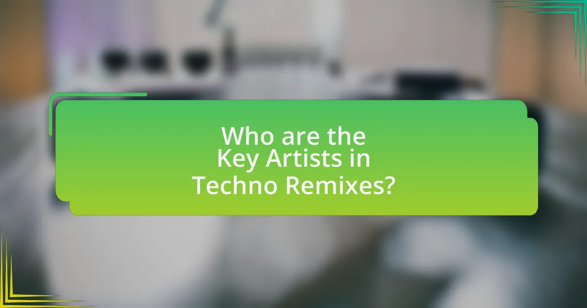Who are the Key Artists in Techno Remixes?